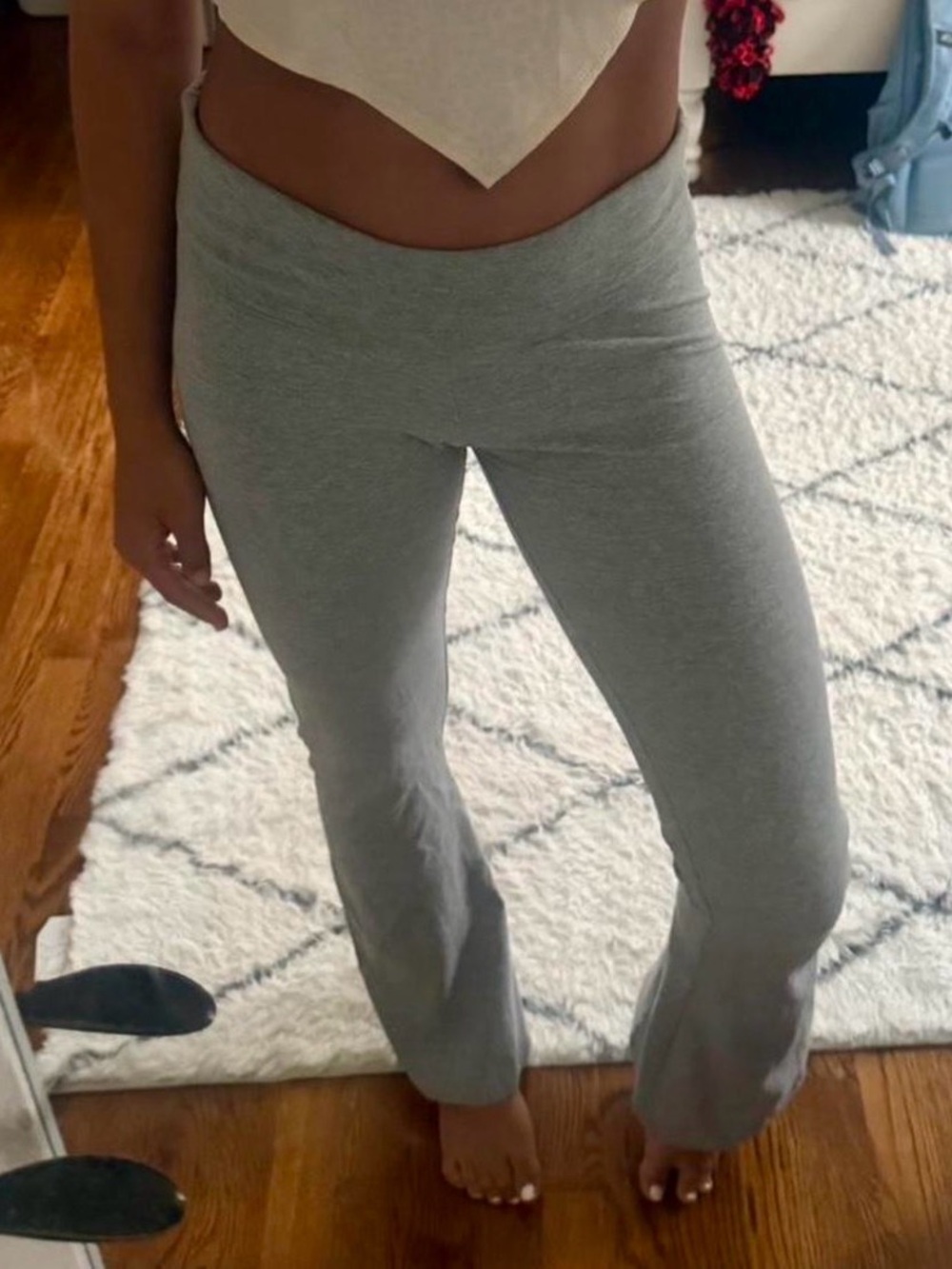Primark Grey Flare Leggings - Size S
